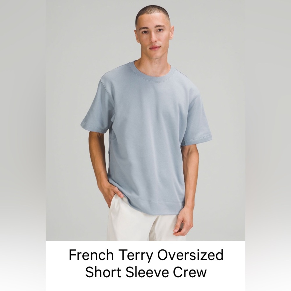 French Terry Oversized Short Sleeve Crew